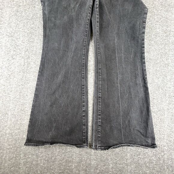 Madewell Perfect Vintage Flare Jeans Womens Sz 33 36x31 Black Plus Size Curvy - Picture 2 of 9